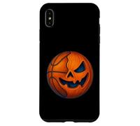 Halloween Basketball Pumpkin Spooky Creepy Basketball Player Custodia per iPhone XS Max