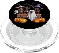 Halloween Bassotti Strega Cappelli Fantasma Costume Carino Cani PopSockets PopGrip per MagSafe