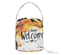 Halloween Bat - Bird Welcome Crochet Storage Knitting Crochet Bag Portable Needle Storage per viaggio Crochet Knitting Storage