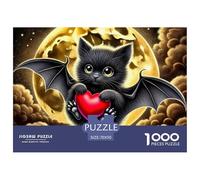 Halloween Bat in Graveyard Pezzi Adattamento Sicuro Scelta Regalo Perfetta Per Compleanni, Anniversari E Occasioni Speciali 70x50cm/1000pcs