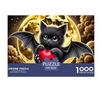 Halloween Bat in Graveyard Pezzi Struttura Solida Perfetto Per Rafforzare Capacità Di Problem Solving E Godersi Il Tempo Libero 38x26cm/1000pcs