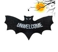 Halloween Bat Rug,80x40cm Unwelcome Gothic Room Carpet - Horror Halloween Decorative Floor Mat for Balcony Kitchen Bedroom Bathroom Living Room Entrance