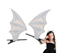 Halloween Bat Wing - Clip per capelli in lega di stoffa Vampire Fangs | Conveniente Clip per capelli realistici alii di cranio leggero | Ala del diavolo per capelli per il costume da festa cosplay