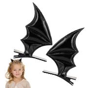 Halloween Bat Wing - Clip per capelli in lega di stoffa Vampire Fangs | Conveniente Clip per capelli realistici alii di cranio leggero | Ala del diavolo per capelli per il costume da festa cosplay