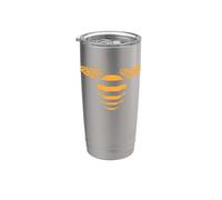 Halloween Bee Bumble Honey Bugs Lazy Easy Costume Bicchiere termico in acciaio inox doppia parete