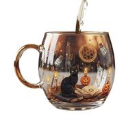 Halloween Bere bicchieri da pollici con un motivo spaventoso, una moderna a moderna per tè, cioccolata calda, bevande fredde | per lavaggio festivo