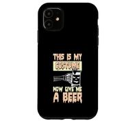 Halloween Bere Divertente Bevitore di Birra Ora Dammi Una Birra Custodia per iPhone 11