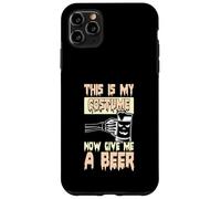 Halloween Bere Divertente Bevitore di Birra Ora Dammi Una Birra Custodia per iPhone 11 Pro Max