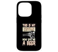Halloween Bere Divertente Bevitore di Birra Ora Dammi Una Birra Custodia per iPhone 14 Pro