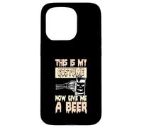 Halloween Bere Divertente Bevitore di Birra Ora Dammi Una Birra Custodia per iPhone 15 Pro