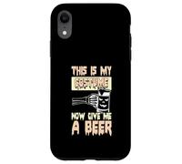 Halloween Bere Divertente Bevitore di Birra Ora Dammi Una Birra Custodia per iPhone XR