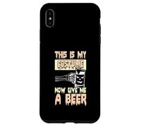 Halloween Bere Divertente Bevitore di Birra Ora Dammi Una Birra Custodia per iPhone XS Max