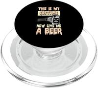Halloween Bere Divertente Bevitore di Birra Ora Dammi Una Birra PopSockets PopGrip per MagSafe