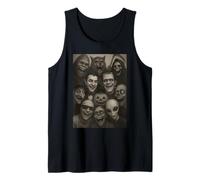 Halloween Bigfoot Alien Dracula Frankenstein Mostro Selfie Canotta