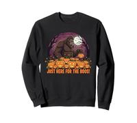Halloween Bigfoot Qui per Il Boos Divertente Sasquatch Felpa