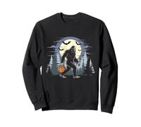 Halloween Bigfoot Sasquatch Amante Spooky Stagione Uomini Ragazzi Felpa