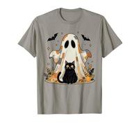 Halloween Black Cat Ghost - Divertente Costume da Zucca spettrale Maglietta