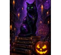 Halloween Black Cat Magic: Lined Notebook | Witchcore Journal | Gothic Fantasy Artwork | Mystic Spellbook Aesthetic | Gift for Cat Lovers