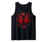 Halloween Bloody Hands Blood Splash Zombie Costume Canotta