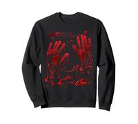 Halloween Bloody Hands Blood Splash Zombie Costume Felpa