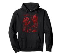 Halloween Bloody Hands Blood Splash Zombie Costume Felpa con Cappuccio