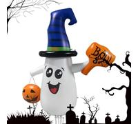 Halloween Blow Ups Cappello Strega Decorativo Zucca con Luce LED