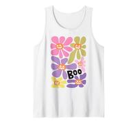 Halloween Boho Flower Boo Smiling Pumpkins Theme Canotta