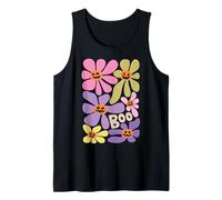 Halloween Boho Flower Boo Smiling Pumpkins Theme Canotta