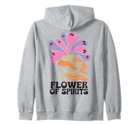 Halloween Boho Flower of Spirits Ghostly Blooms Felpa con Cappuccio