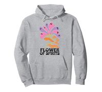 Halloween Boho Flower of Spirits Ghostly Blooms Felpa con Cappuccio