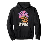 Halloween Boho Flower of Spirits Ghostly Blooms Felpa con Cappuccio