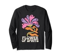 Halloween Boho Flower of Spirits Ghostly Blooms Maglia a Manica