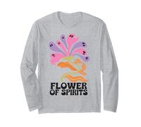 Halloween Boho Flower of Spirits Ghostly Blooms Maglia a Manica