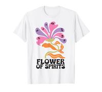 Halloween Boho Flower of Spirits Ghostly Blooms Maglietta