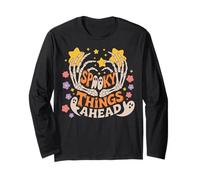 Halloween Boho Spooky Things Ahead Stars Maglia a Manica