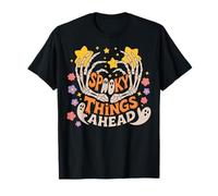 Halloween Boho Spooky Things Ahead Stars Maglietta