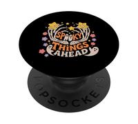 Halloween Boho Spooky Things Ahead Stars PopSockets PopGrip Adesivo