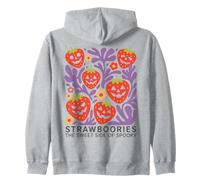 Halloween Boho Strawboories Sweet Side of Spooky Felpa con Cappuccio