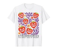 Halloween Boho Strawboories Sweet Side of Spooky Maglietta