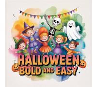 Halloween Bold and Easy Coloring Book for Kids Ages 2-8: Bold Line Build Focus For Early Learners Coloring Pages Easter Basket Gift Family Bonding ... Focus For Early Learners Coloring Pages East