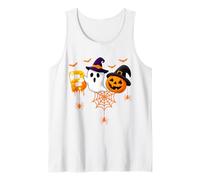 Halloween Boo Ghost Zucca Strega Ragno Pipistrello Canotta