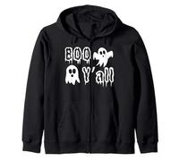 Halloween Boo Y'All Fantasma spettrale Felpa con Cappuccio