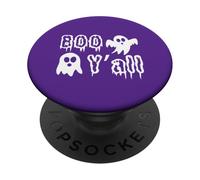 Halloween Boo Y'all fantasma spettrale PopSockets PopGrip Adesivo
