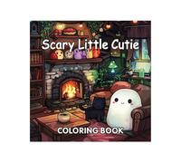 Halloween Book, Coloring Book, Fun Activities Creative Escape Spooky Designs Compact Format, Cartoon Doodle Art for Drawing Journal Adults Kids Family Home School 8,27 x 8,27 Inches
