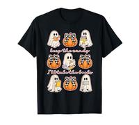 Halloween Book Lover Ghost Take The Candy I'll Take Books Maglietta