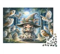Halloween Book Magic Castle Puzzle impossibile, sfida per adulti, gioco educativo, 1000 pezzi, opera d'arte per adulti, regali dai 14 anni in su, 38 x 26 cm/1000 pezzi