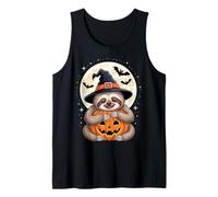 Halloween Bradipo Cappello Strega Zucca Spooky Canotta