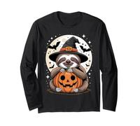 Halloween Bradipo Cappello Strega Zucca Spooky Maglia a Manica