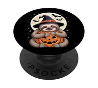 Halloween Bradipo Cappello Strega Zucca Spooky PopSockets PopGrip Adesivo