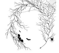 Halloween Branches 6.17ft Spooky Gothic Bendable Artificial Twig Vines